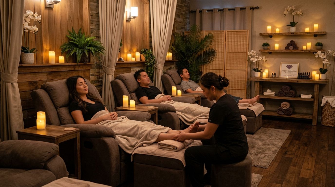 Illustration of purple diamond massage, massage spa in South El Monte, CA, photo 5 of 6
